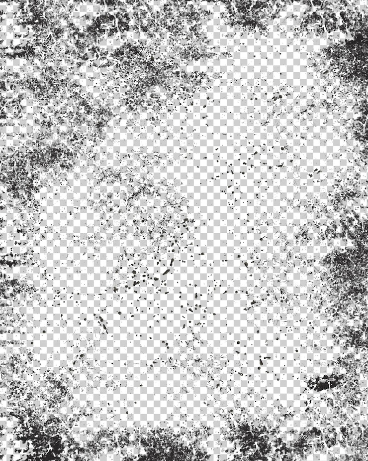 PSD distressed grunge texture with transparent center
