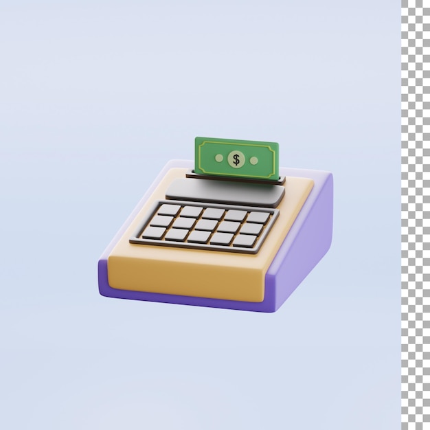 distributeur automatique de billets et argent 3d icône