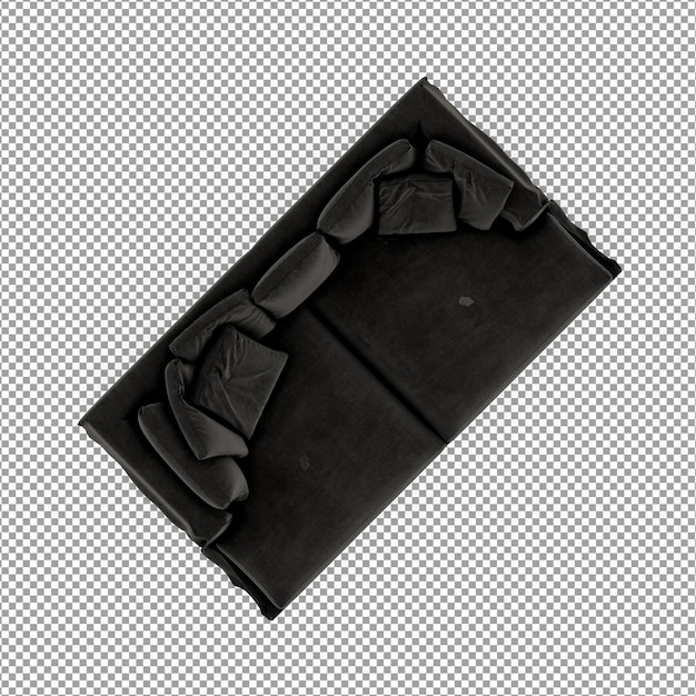 Divano in rendering 3D isolato