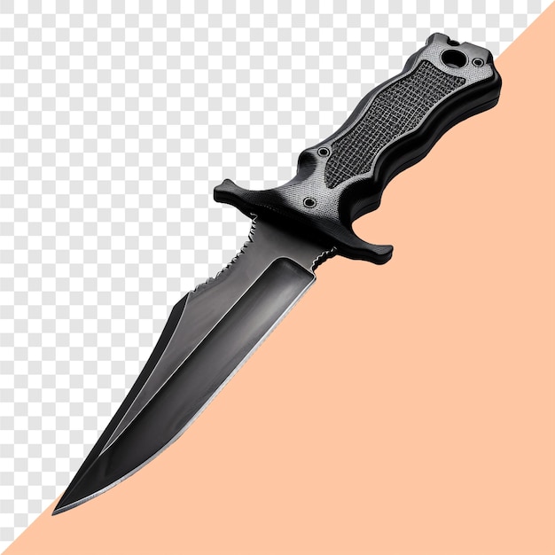 dive knife transparent background isolated image generative ai