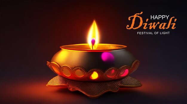 Diwali diya o muchos fondos de lámparas de aceite