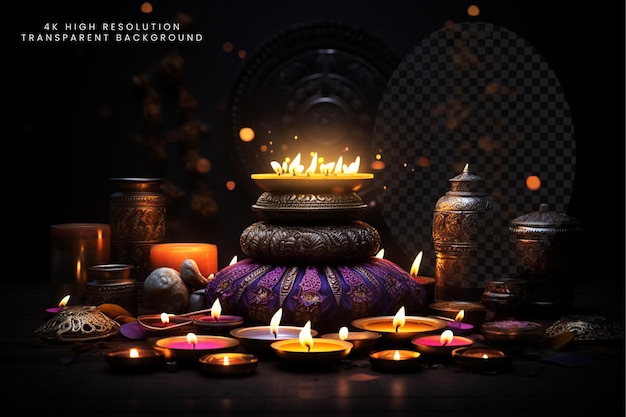 Diwali freude in illustrationen hintergründe und festliche vorlagen für karten diya's rangolis und png
