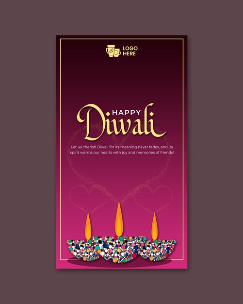 PSD diwali social media story 01