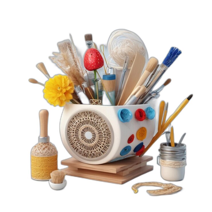 PSD diy craft psd su uno sfondo bianco