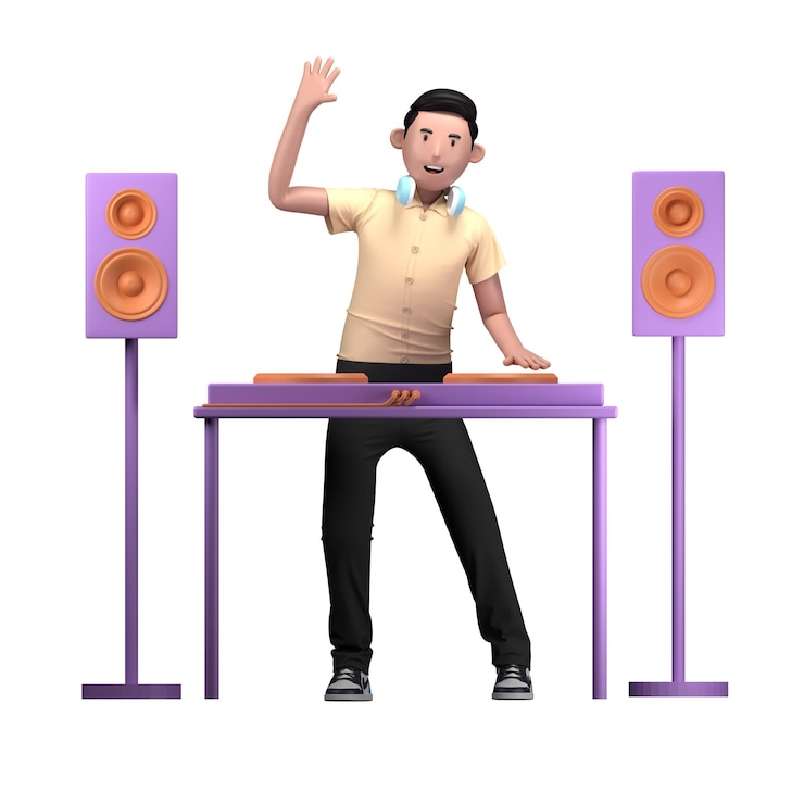 PSD dj disc jockey turntable music dance club celebration
