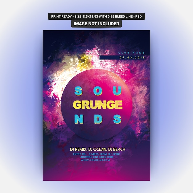 Le DJ Flyer de la fête
