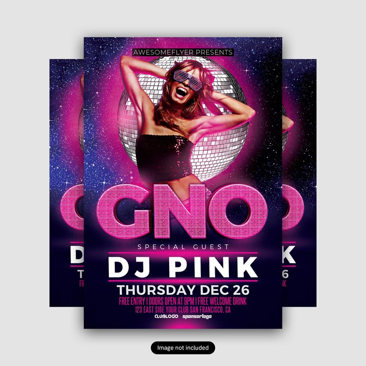 PSD le dj gno est un fan de fête rose.