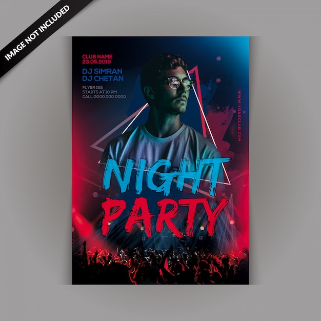 PSD dj-nacht-party-flyer