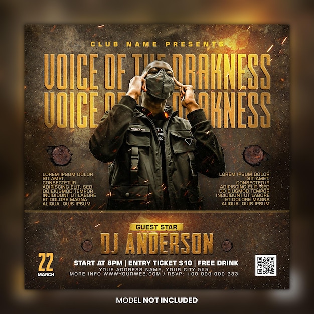 Dj-Party-Flyer-Social-Media-Vorlage