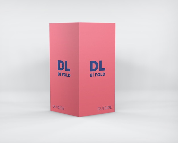 Dl bi-fold mockup isolado