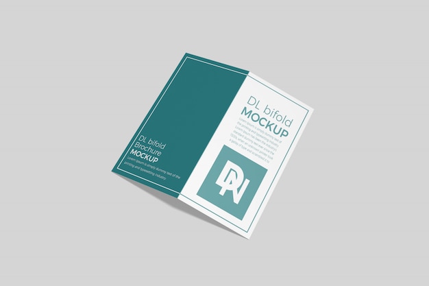 Dl bifold brochure mockup