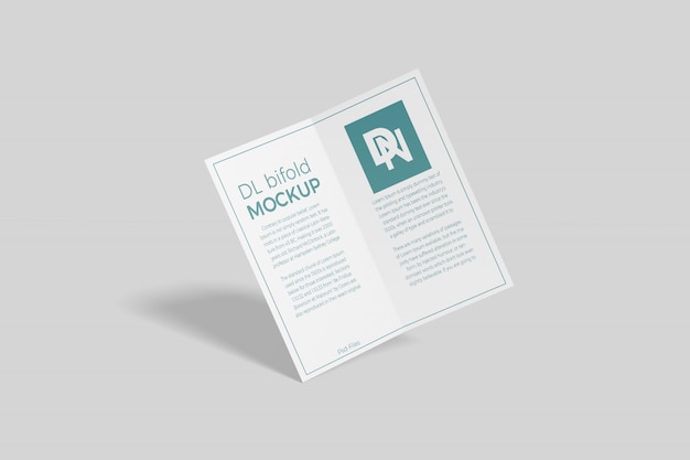 Dl bifold brochure mockup