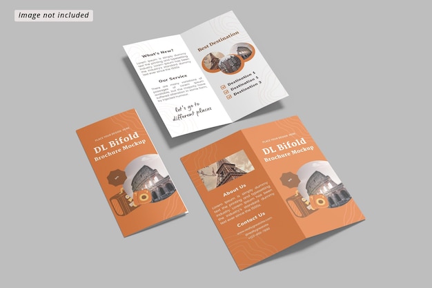 Dl bifold brochure mockup