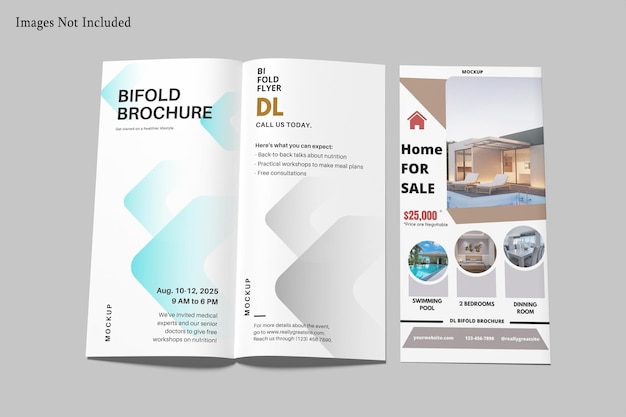 DL Bifold Broschürenmodell