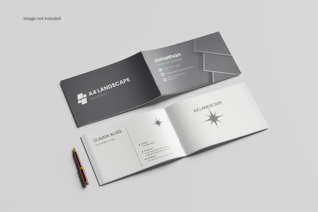 PSD dl brochure mockup