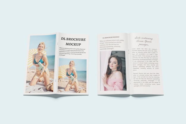 PSD dl brochure mockup