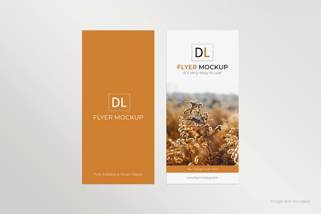 PSD dl flyers mockup