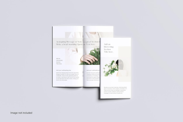 PSD dl open brochure mockup