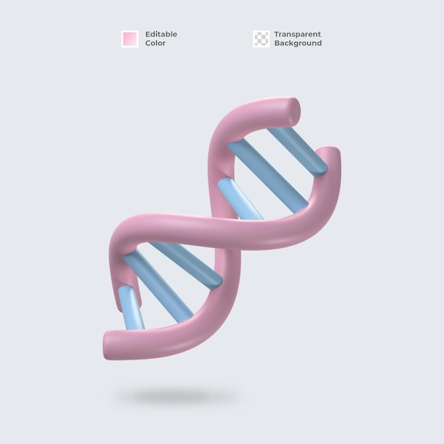 PSD dna-3d-symbol isoliert