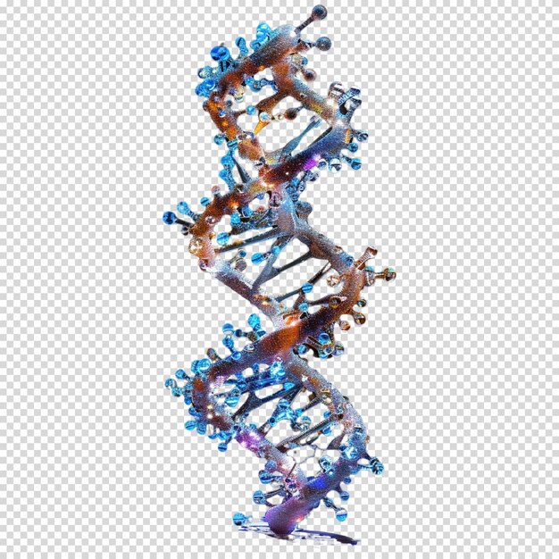 Dna isoliert auf durchsichtigem hintergrund