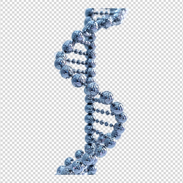 PSD dna-strang, der auf weißem material isoliert wurde