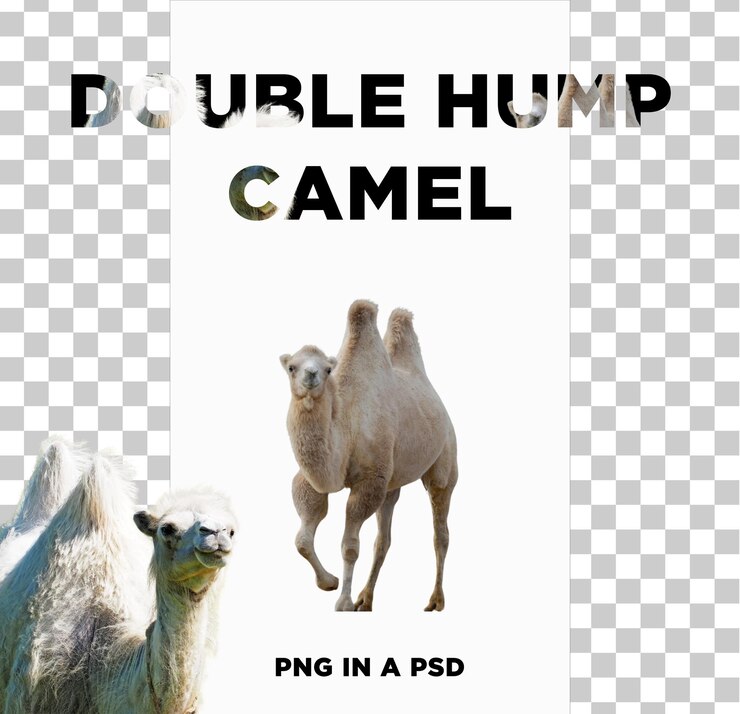 PSD doble joroba de camello png en un psd