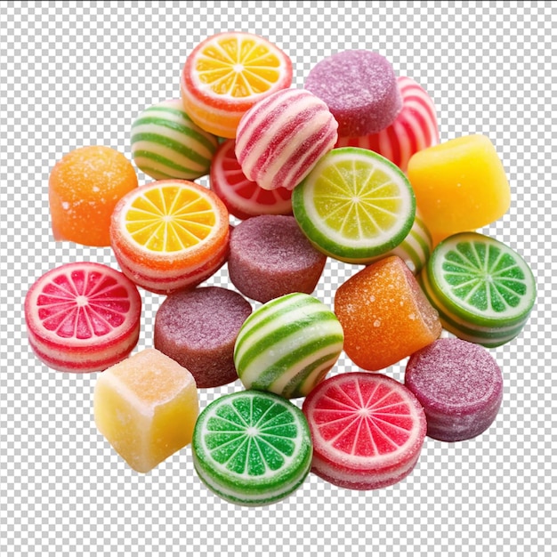 Doces coloridos