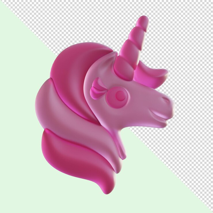 PSD doces de goma de unicórnio 3d
