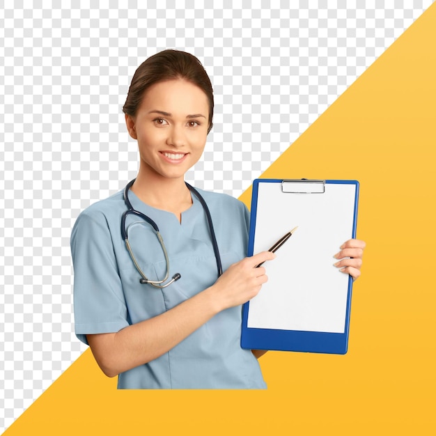 Docteur avec un bloc-notes