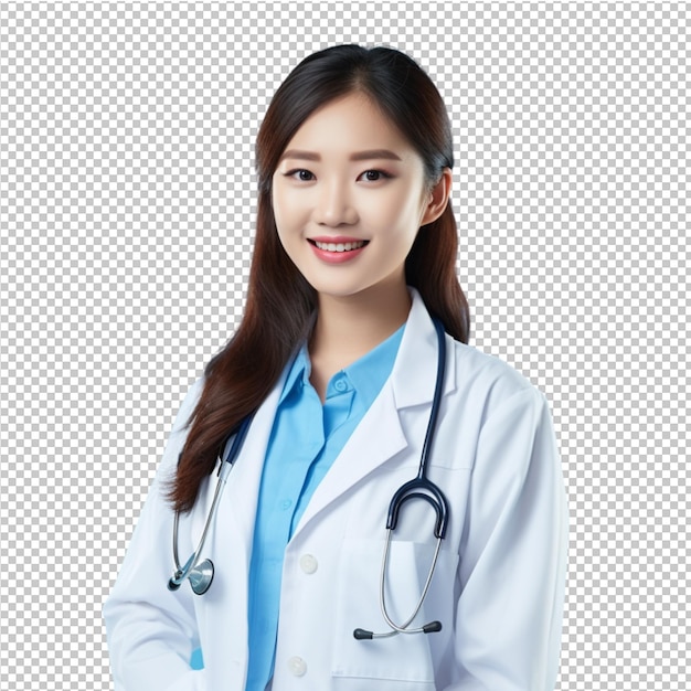 Docteur souriant au laboratoire