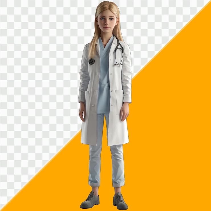 PSD docteur en tenue de laboratoire