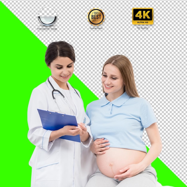 Doctor Consulting a Pregnant Woman