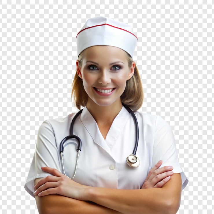 PSD una doctora con un estetoscopio en el cuello