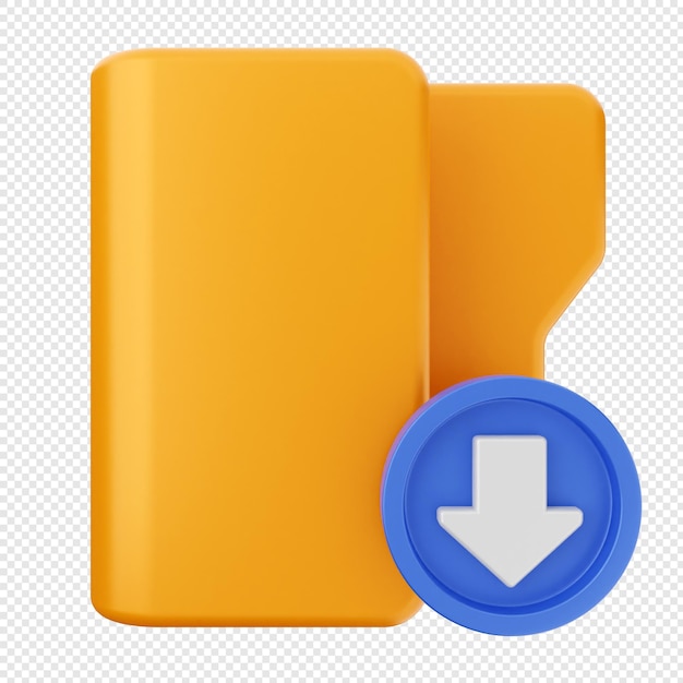 Documento de archivo de carpeta 3D