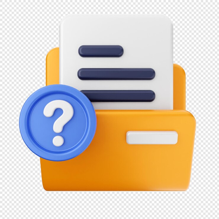 PSD documento de archivo de carpeta 3d