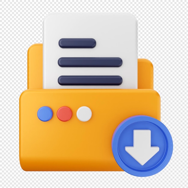 Documento di file cartella 3D