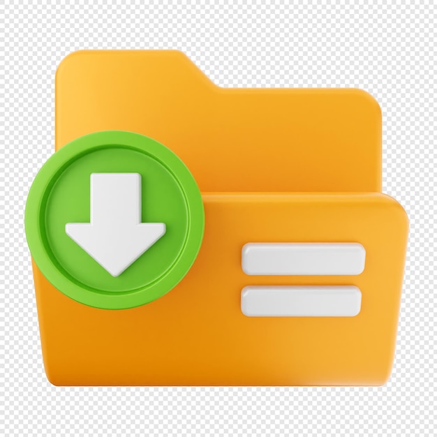 Documento di file cartella 3D