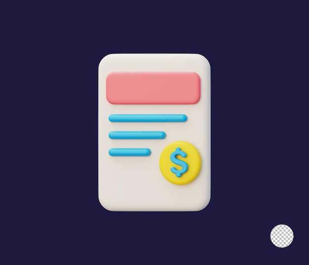 Documento financiero con el signo del dólar