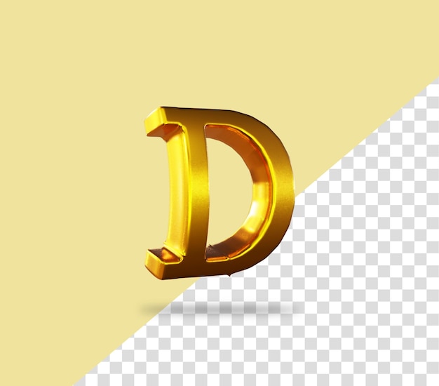 Doge-Zeichen goldene Münze Rendering-Symbol