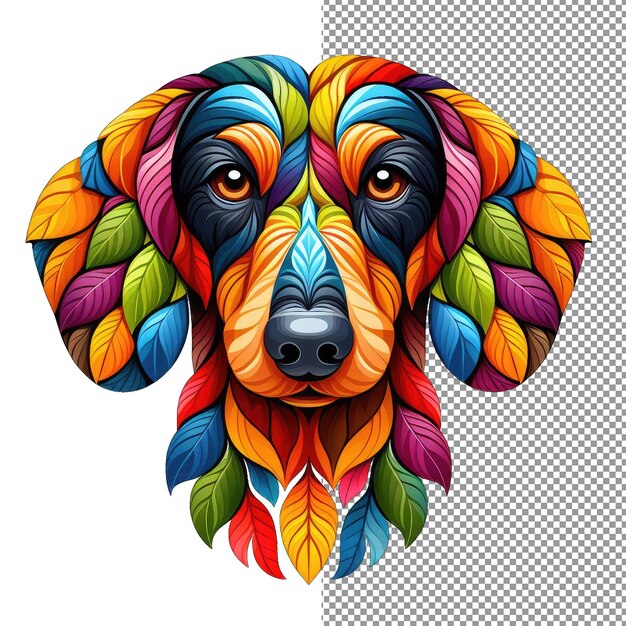 PSD doggy doodles expression canine artistique en png