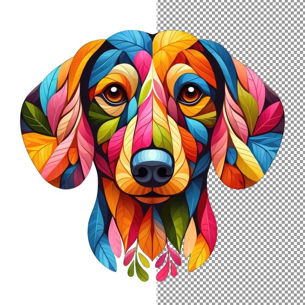 PSD doggy doodles expression canine artistique en png