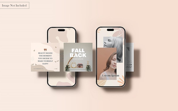 Dois telefones celulares com as palavras caem sobre eles