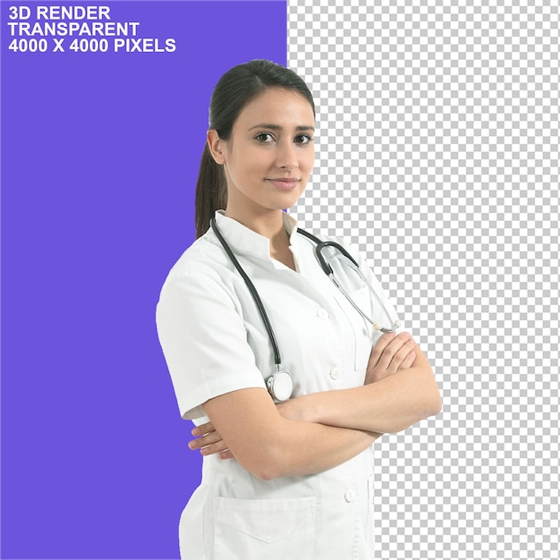 Doktor Frau Doktor Krankenschwester Frau Doktor mit Klemmtafel Klapparme Doktor Illustration Robotik