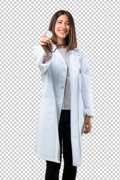 Doktorfrau mit Stethoskop