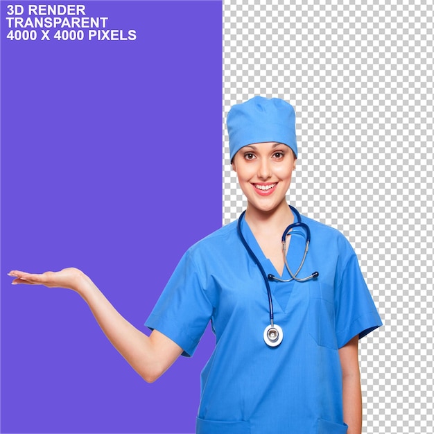 Doktorin, Doktorin, Krankenschwester, Doktorin mit Klemmbrett, klappbare Arme, Doktor, Illustration, Robotik.