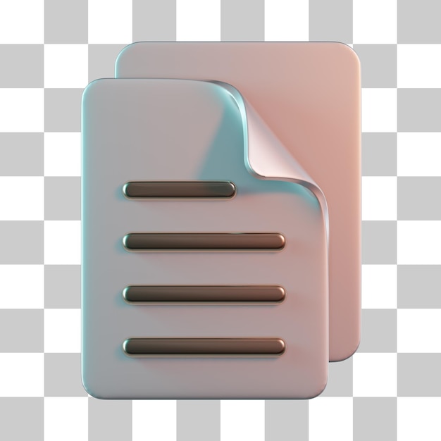 Dokument kopieren 3D-Symbol