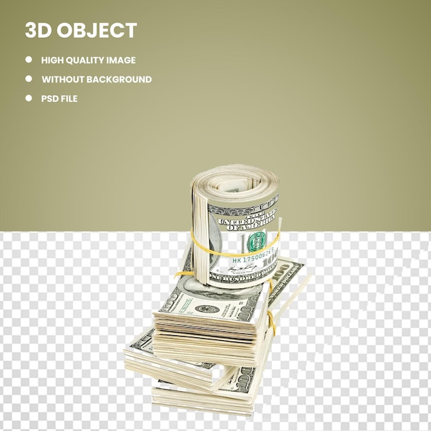 Dólar estadounidense 3d