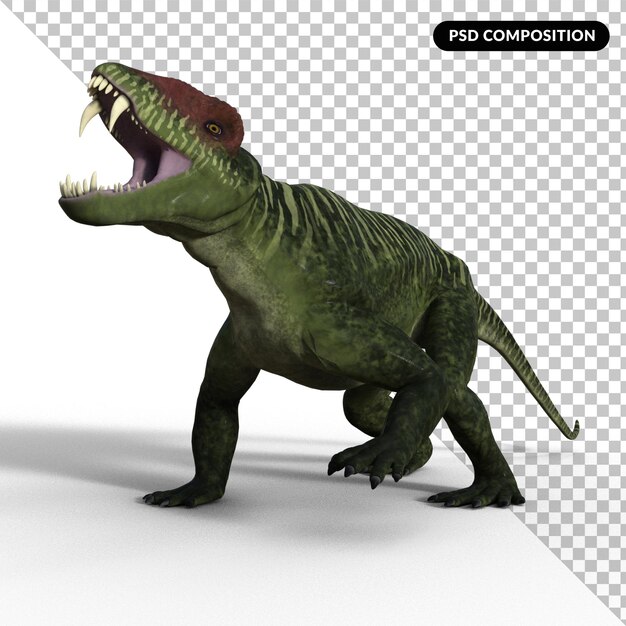 PSD doliosauriscus dino aislado 3d