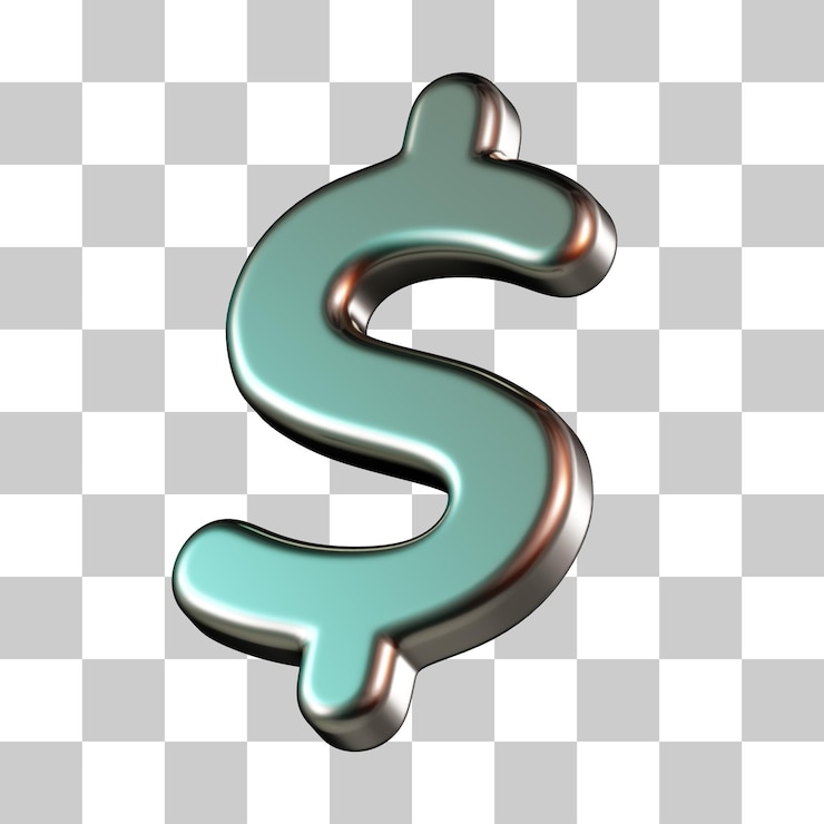 PSD dollar 3d icon