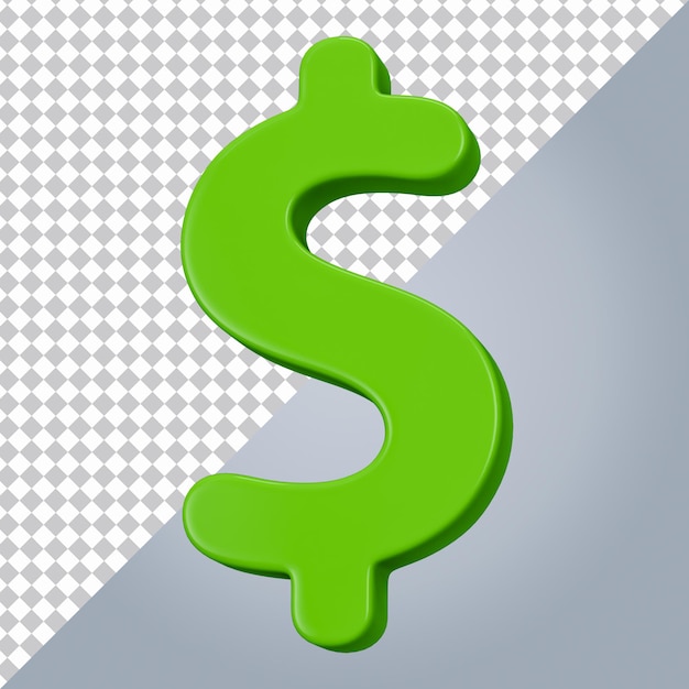 Dollar-3D-Symbol